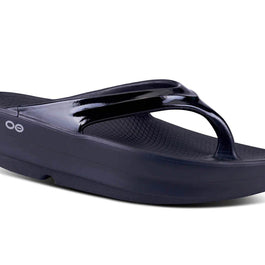 Oomega Oolala - Women by Oofos in black, active recovery sandal with OOfoam technology and patented footbed for comfort and support