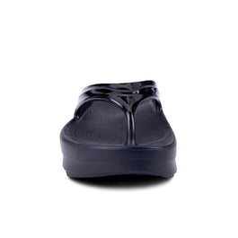 Oomega Oolala - Women by Oofos in black, recovery sandal with OOfoam technology and patented footbed for all-day comfort