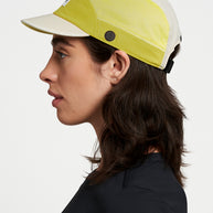 FSTCap SC - ZOF by Ciele in beige and yellow with cycling-inspired brim, low-profile headwear for running and outdoor use in Canada