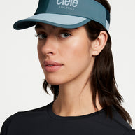 FSTVisor Dual SC - Athletics by Ciele in blue tones with SOFTcurve brim and stretch fit for comfortable technical running and outdoor headwear