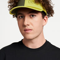 FSTVisor Dual SC - Athletics by Ciele in lime and grey with SOFTcurve brim, stretch fit, breathable visor for running and outdoor use