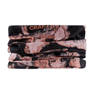 Core Neck Tube by Craft in black and pink, soft polyester neck tube convertible to hat or headband for multi-sport warmth and comfort