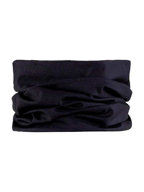 Core Neck Tube by Craft in black, soft polyester multi-sport neck tube convertible to hat or headband for warmth and comfort
