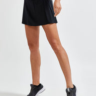 PRO Hypervent 2-in-1 Skirt - Women by Craft in black, soft recycled stretch fabric with mesh inner, ideal for running in hot weather