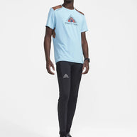 PRO Trail Tights - Men by Craft in black, recycled polyamide jersey with moisture transfer, for high-performance trail running.
