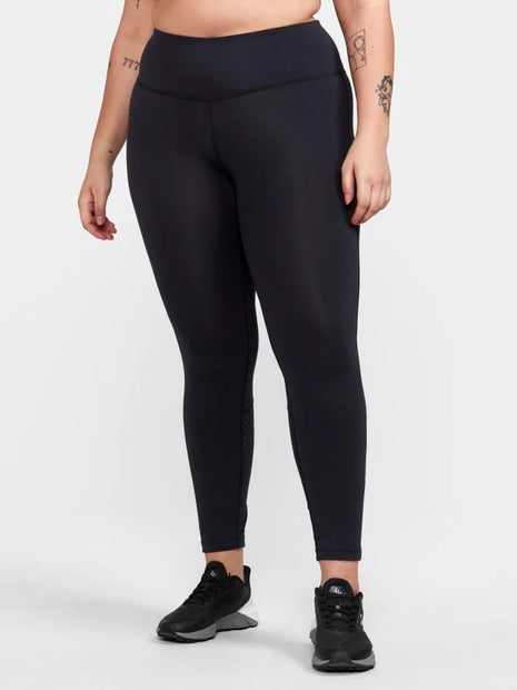 ADV Essence Plus Tights - Women by Craft in black, high waist with wide waistband, soft functional fabric for intense training comfort