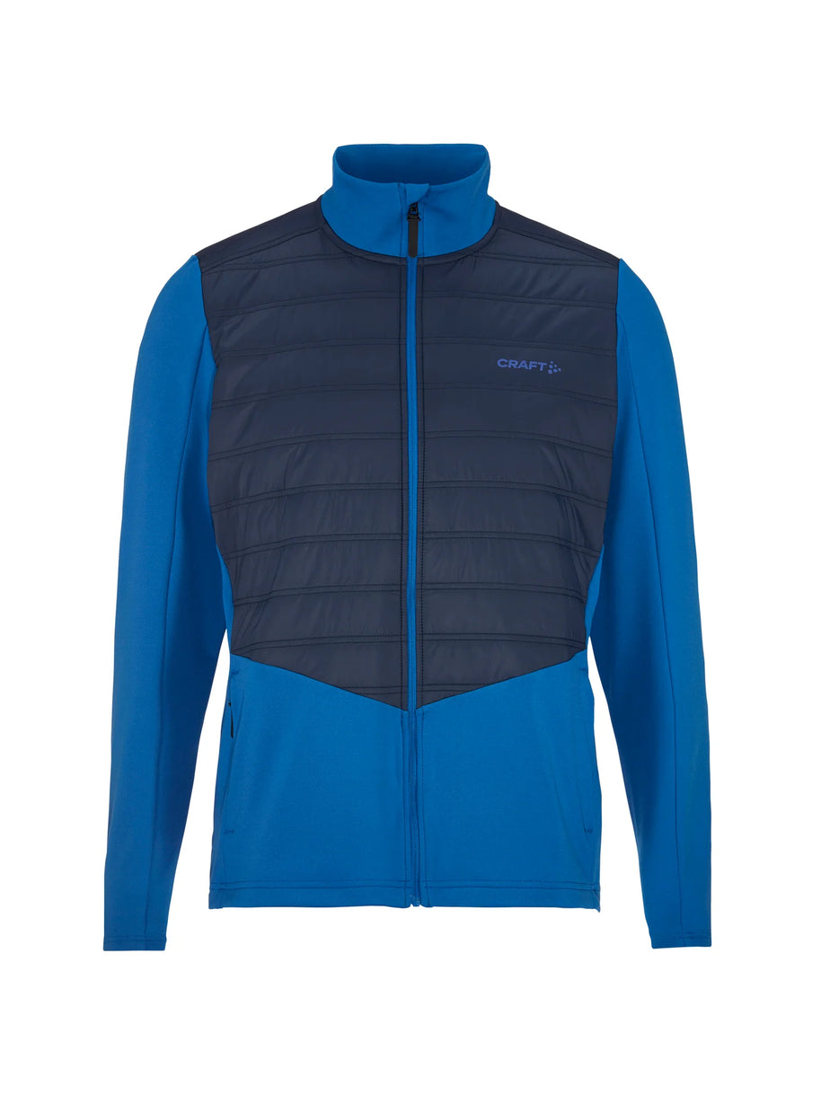 ADV Essence Warm Jacket 2 - Men by Craft in blue and black, quilted padded wind-protective multi-sport training jacket for cold running