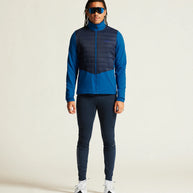 ADV Essence Warm Jacket 2 - Men by Craft in blue and navy, warm quilted wind-protective jacket ideal for cold weather training