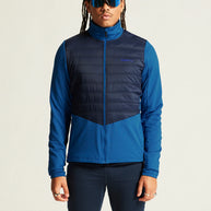 ADV Essence Warm Jacket 2 - Men by Craft in blue and navy, warm quilted, wind-protective jacket for cold multi-sport training
