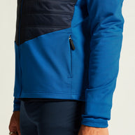 ADV Essence Warm Jacket 2 - Men by Craft in blue and black, warm, wind-protective jacket with quilted padding for cold weather workouts