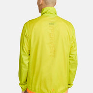 Pro Hypervent Jacket 2 - Men by Craft in bright yellow, highly ventilating running jacket for pro runners with lightweight soft fabric