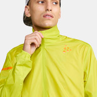 Pro Hypervent Jacket 2 - Men by Craft in bright yellow, ventilated running jacket designed for performance and comfort during intense workouts