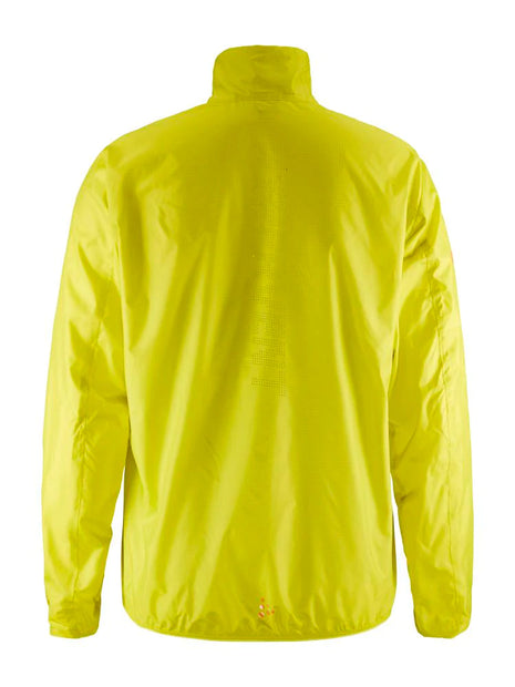 Pro Hypervent Jacket 2 - Men by Craft in bright yellow, ventilating running jacket with super-soft fabric for intense workouts