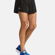 Pro Hypervent Split Shorts 2 - Men by Craft in black, lightweight highly ventilated running shorts for intense summer workouts