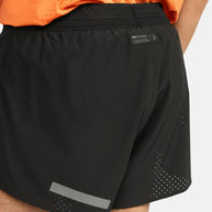 Pro Hypervent Split Shorts 2 - Men by Craft in black, lightweight, ventilated running shorts for intense summer workouts