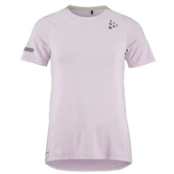 Pro Hypervent Tee 2 - Women by Craft in light purple, lightweight running tee with ventilation for cooling in hot weather