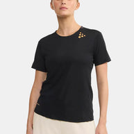 Pro Hypervent Tee 2 - Women by Craft in black, lightweight running tee with ventilation for cooling, ideal for hot weather performance
