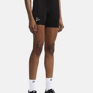 PRO Hypervent Short Tights 2 - Women by Craft in black, recycled poly short running tights designed for dedicated runners