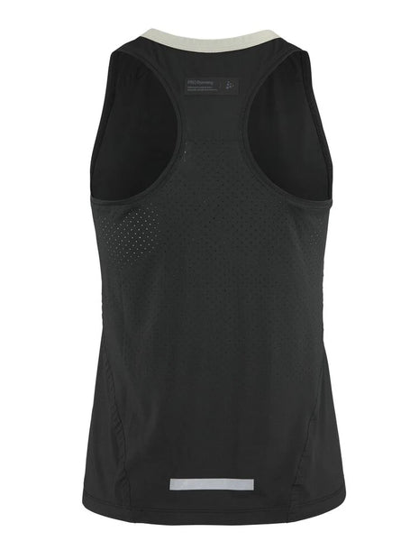 PRO Hypervent Singlet 2 - Women by Craft in black with lightweight ventilation for cooling, ideal for running in hot conditions