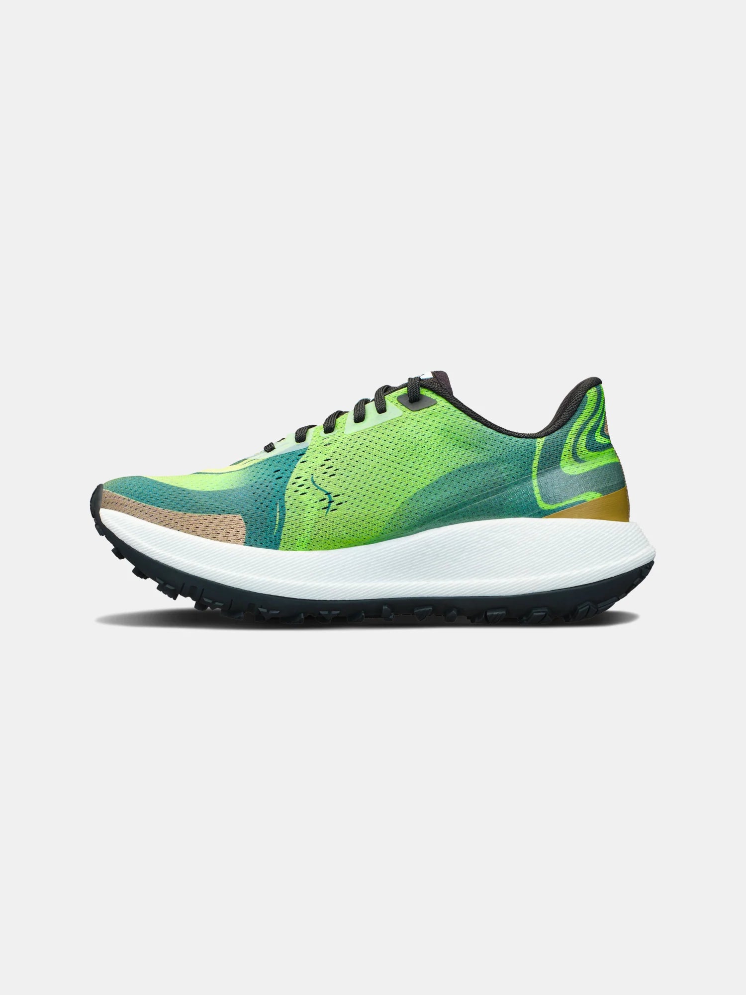 Xplor - Men by Craft in green and blue, versatile pro-grade running shoe with hybrid design for trail running and outdoor exploration