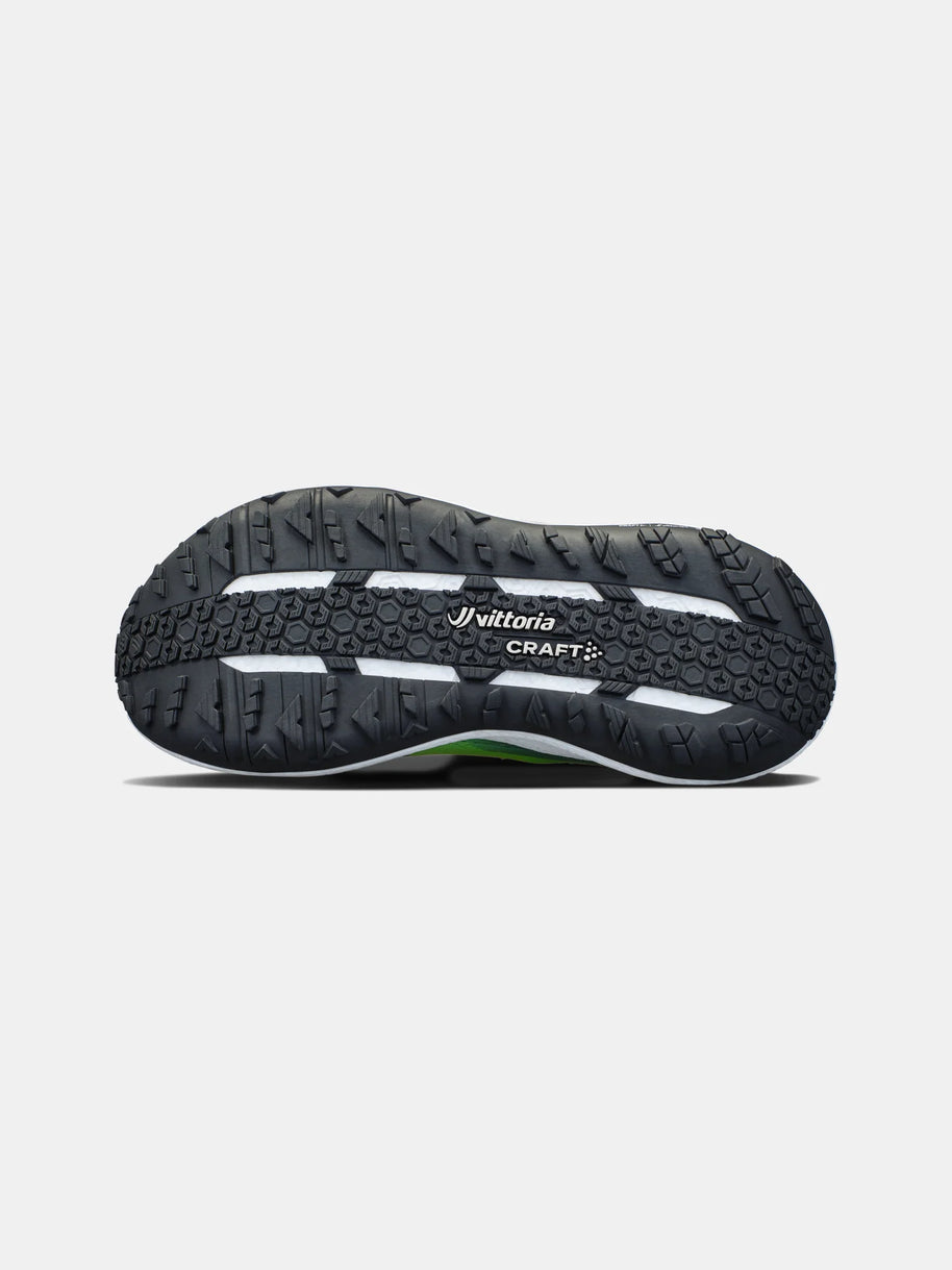 Xplor - Men by Craft in black and green with durable outsole designed for versatile trail running and outdoor exploration