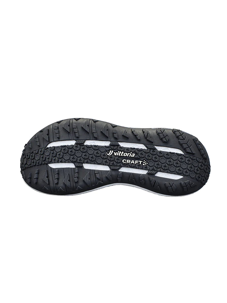 Xplor - Men by Craft in black and grey, versatile pro-grade running shoe sole designed for trail and outdoor running.