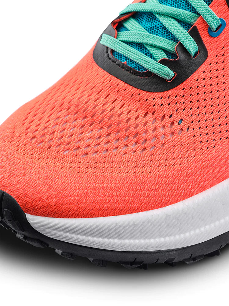 Xplor - Women by Craft in coral and turquoise, lightweight hybrid trail running shoe for versatile performance and outdoor running