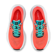 Xplor - Women by Craft in bright coral and turquoise, versatile pro-grade running shoe for trail and road running performance