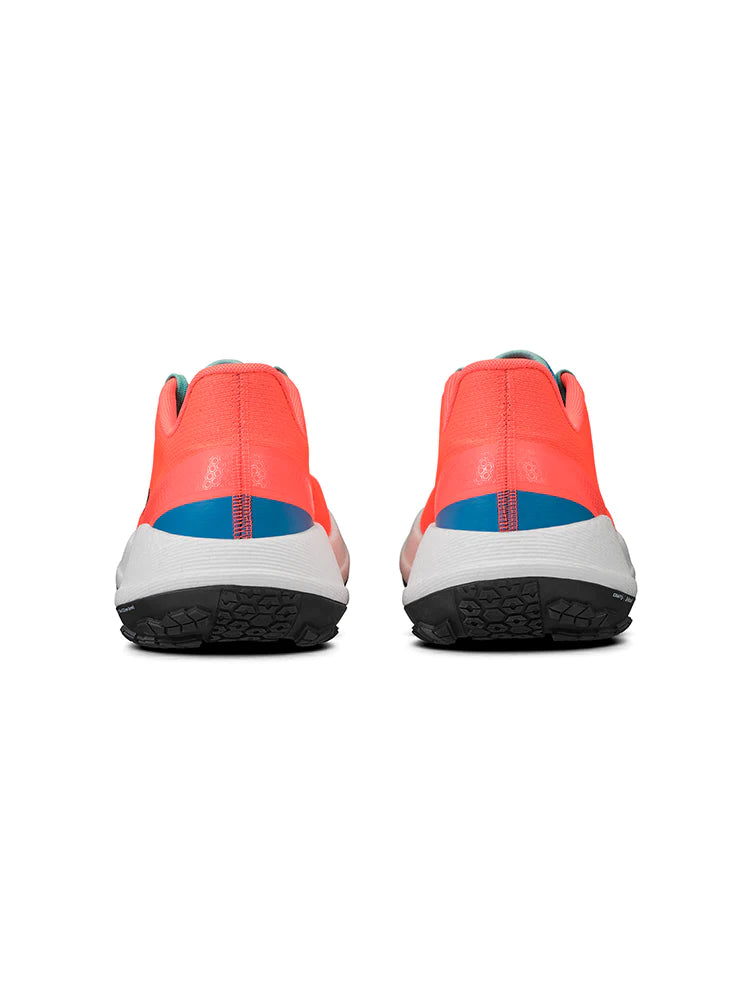 Xplor - Women by Craft in coral and blue, versatile pro-grade running shoes designed for trail and hybrid outdoor use