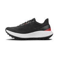 Xplor - Women by Craft in black and red, versatile pro-grade running shoe designed for trail running and exploration outdoors