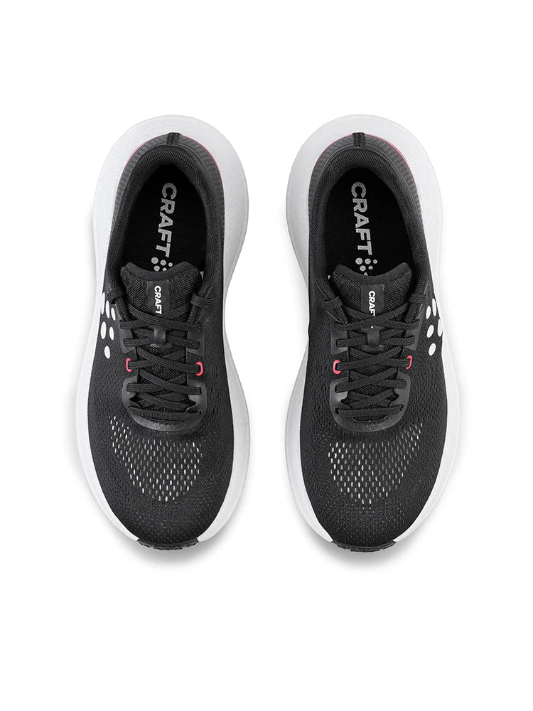 Xplor - Women by Craft in black and white, versatile pro-grade running shoes for trail running and hybrid outdoor use
