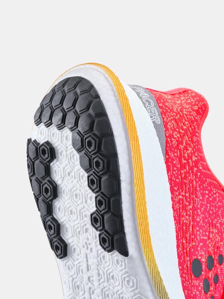 Pacer - Women by Craft in red and white with Px Foam midsole for a stable, smooth, responsive running shoe ideal for road use