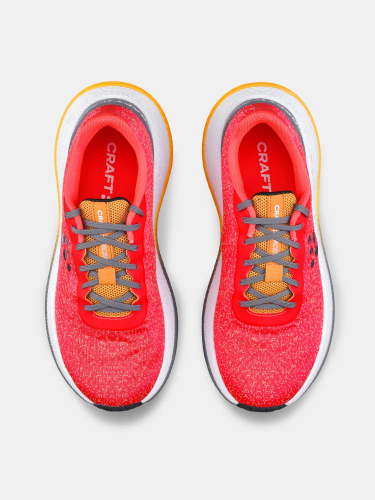 Pacer - Women by Craft in bright red and orange with Px Foam™ midsole for smooth, stable, responsive running performance