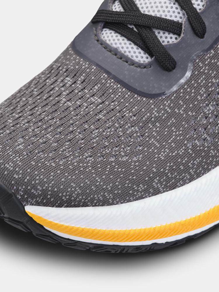 Pacer - Women by Craft in grey and yellow with softer Px Foam midsole for stable, smooth, and responsive road running performance