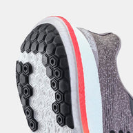 Pacer - Women by Craft in grey and coral, performance running shoe with soft Px Foam midsole for stable, responsive road running.