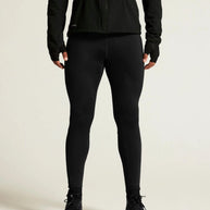 Pro Trail Tights 2 - Men by Craft in black, pro-grade recycled polyamide running tights designed for high-performance trail running