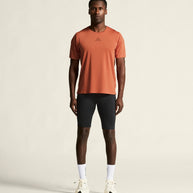 Pro Trail Short Tights 2 - Men by Craft in black, recycled polyamide, moisture-wicking trail running tights for high performance