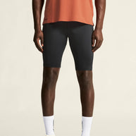 Pro Trail Short Tights 2 - Men by Craft in black, recycled polyamide running tights with moisture management for trail running use
