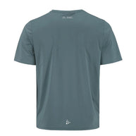 PRO Trail SS Tee 2 - Men in muted blue by Craft, lightweight jacquard fabric, ideal for high-intensity trail running performance