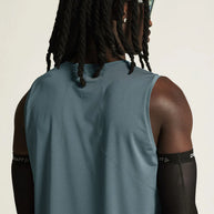 PRO Trail Singlet 2 - Men by Craft in blue lightweight jacquard fabric designed for high-intensity trail running performance