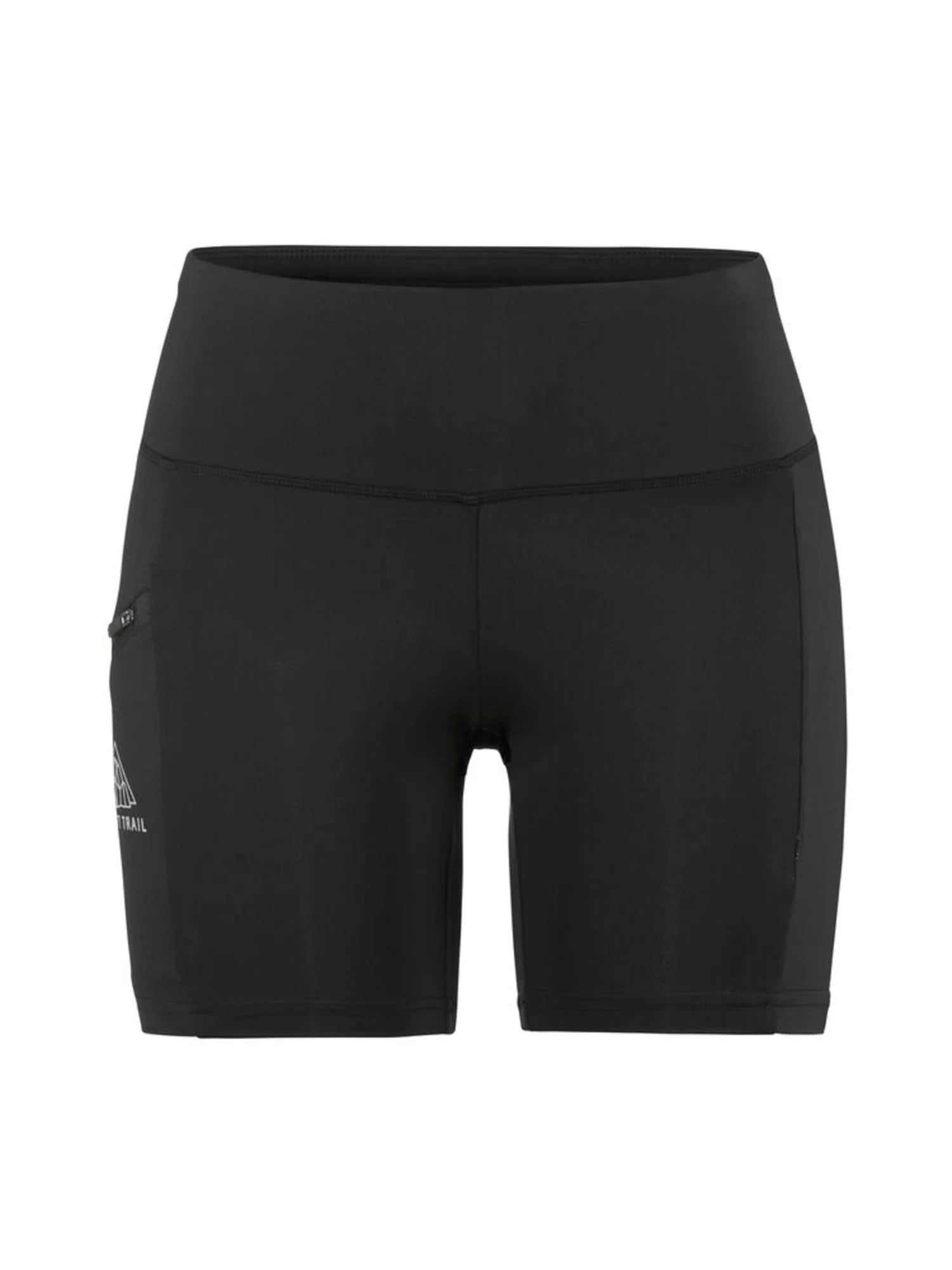 PRO Trail Short Tights 2  - Women by Craft in black, recycled polyamide, moisture-wicking short tights for high-performance trail running