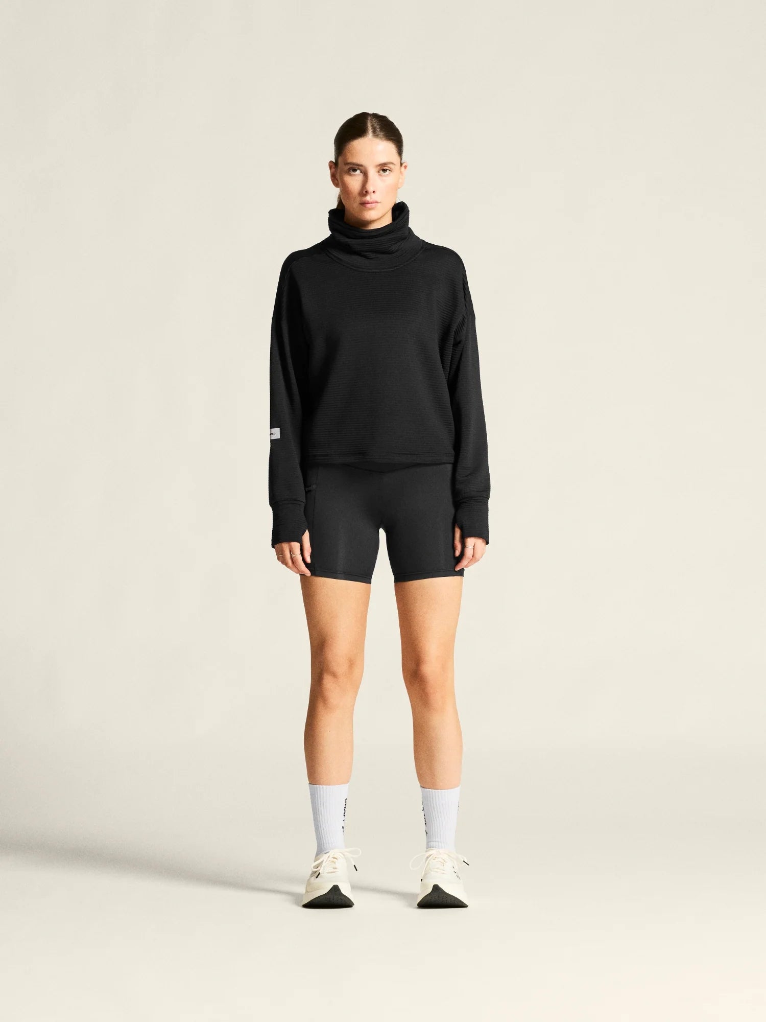 PRO Trail Short Tights 2  - Women by Craft in black, recycled polyamide, moisture-wicking trail running tights for high performance