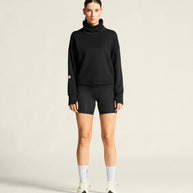 PRO Trail Short Tights 2  - Women by Craft in black, recycled polyamide, moisture-wicking trail running tights for high performance