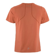 PRO Trail SS Tee 2 - Women by Craft in burnt orange, lightweight jacquard running tee for high-intensity trail running