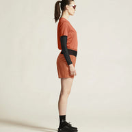 PRO Trail SS Tee 2 - Women by Craft in rust orange, lightweight jacquard fabric designed for high-intensity trail running