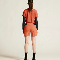 PRO Trail SS Tee 2 - Women by Craft in orange lightweight jacquard fabric designed for high-intensity trail running