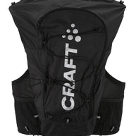 PRO Hydration Vest by Craft in black, lightweight hydration vest with easy water access, ideal for running and training sessions