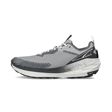 Experience Wild 2 - Women by Altra Footwear in grey and black, lightweight trail running shoe with grippy sole and improved breathable mesh upper