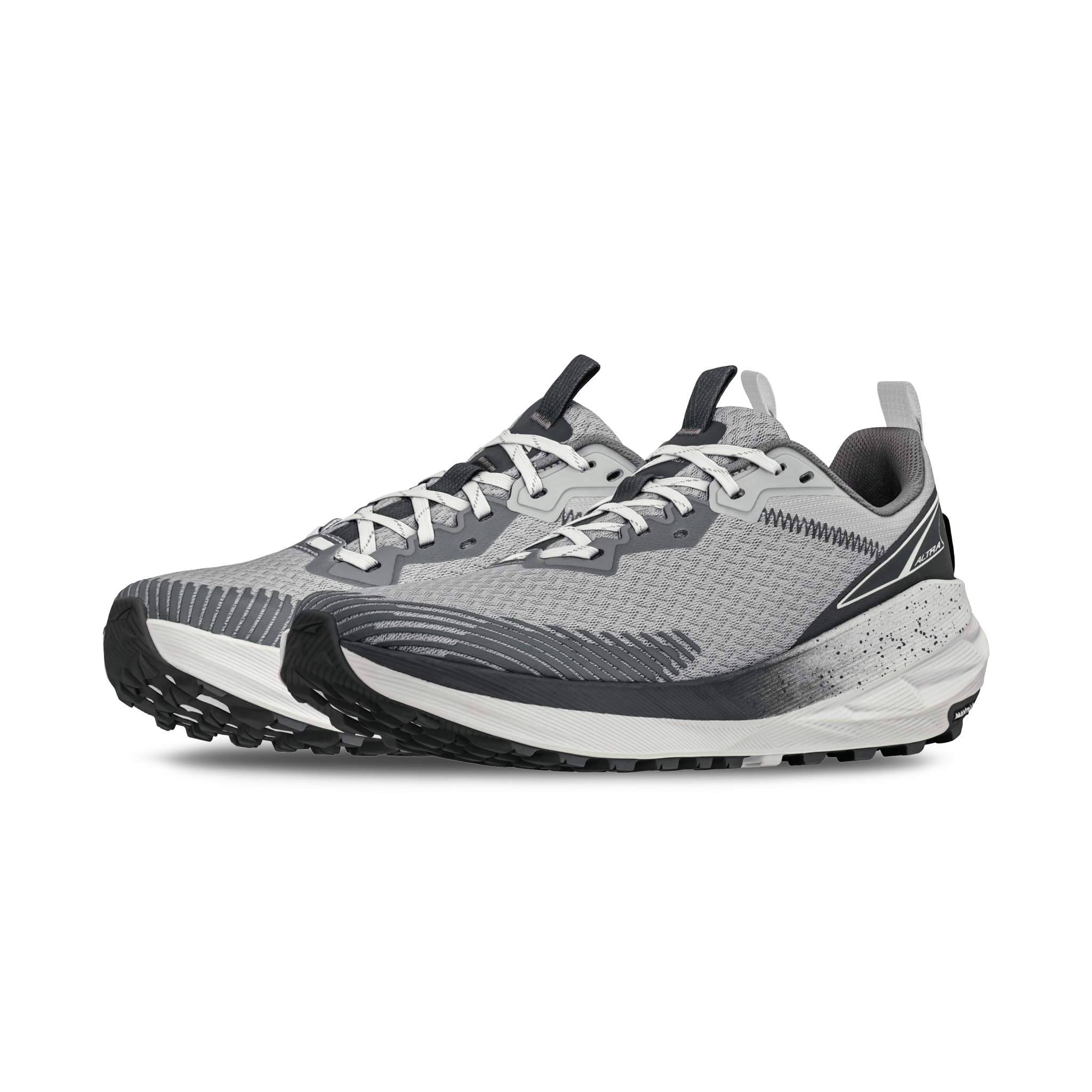 Experience Wild 2 - Women by Altra Footwear in light grey and black, lightweight trail running shoe with grippy sole for performance and comfort