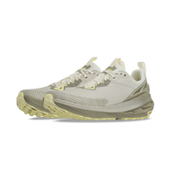 Experience Wild 2 - Women by Altra Footwear in beige and light green, lightweight trail running shoes with grippy mesh upper for performance outdoors
